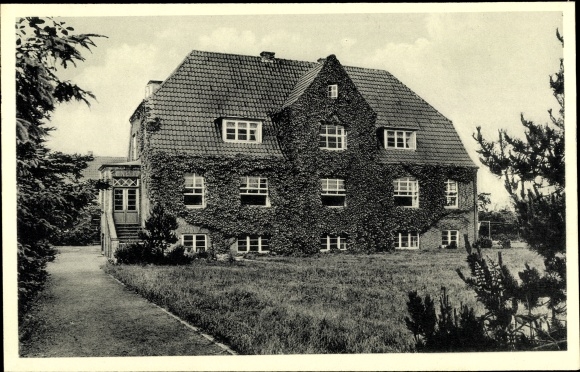 Postcard Südstrand Wyk auf Föhr North Friesland, children&#39;s home Koehler