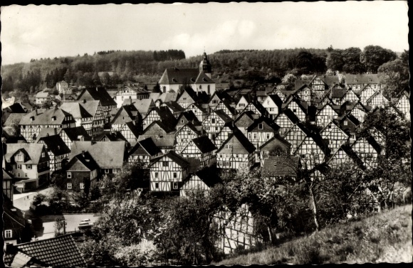 Ansichtkaart Freudenberg in Siegerland, algemeen beeld