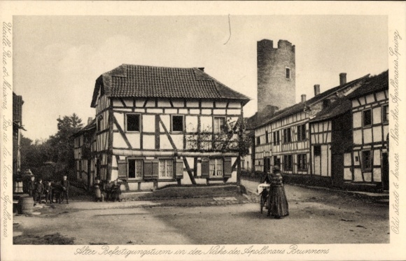 Postcard Sinzig am Rhein, Old Fortification Tower