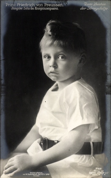 Ak Prinz Friedrich von Preußen, Portrait