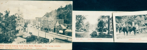 Leporello Ak Hot Springs Arkansas VS, Central Avenue, North Mountain, Arlington Hotel