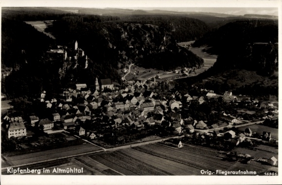 Ak Kipfenberg im Altmühltal Oberbayern, Fliegeraufnahme