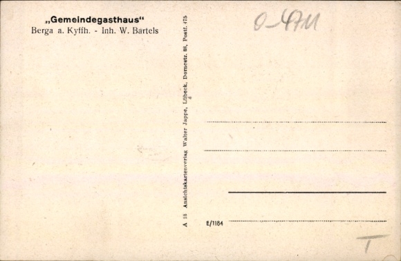 Ak Berga am Kyffhäuser, gemeenschapsherberg