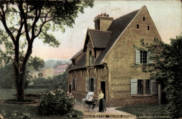 Ak Sainte Adresse Seine Maritime, Le Manoir de Vitanval