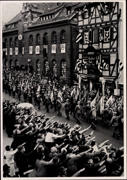 Collective picture Adolf Hitler, Nuremberg, Nazi Party Rally 1935, Wehrmacht flags, collective work No. 15 picture 143