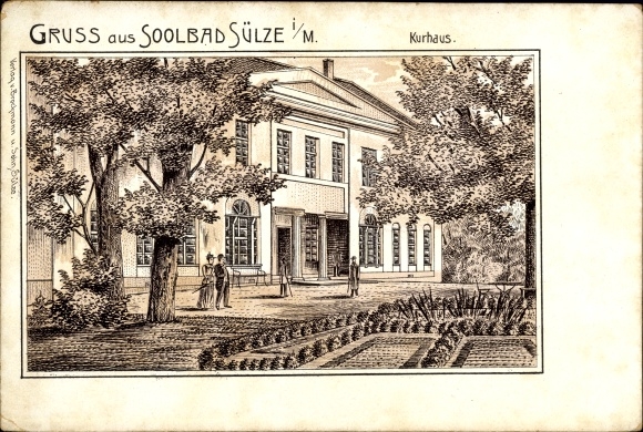 Chromo-Litho Bad Sülze in Mecklenburg, Kurhaus