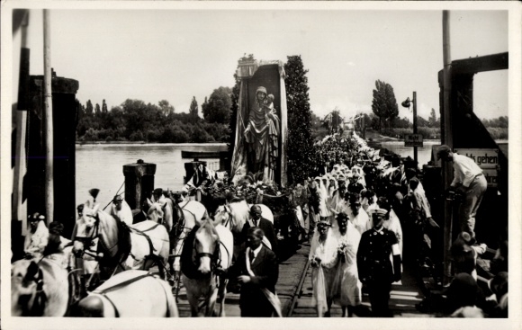 Postcard Solemn collection of the new Speyer image of grace on 6 July 1930