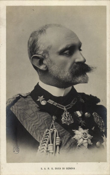 Ak Il Duca di Genova, Portrait
