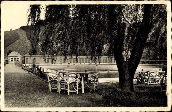 Postcard Bilstein Lennestadt in the Sauerland, swimming pool, hotel for freedom Bilstein