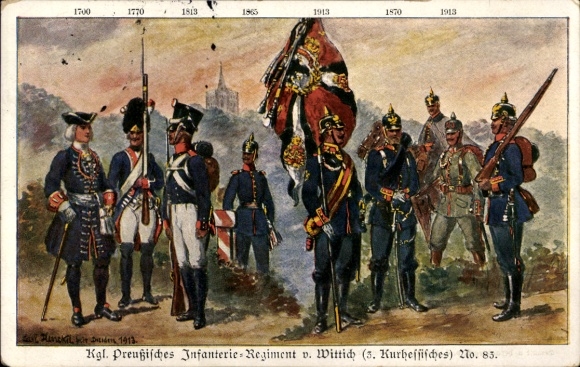 Ak Kgl. Preußisches Infanterie-Regiment v. Wittich No. 83, 1813-1913