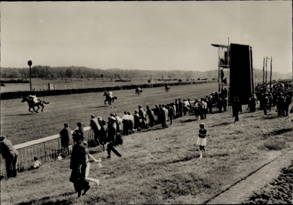 Postcard Hoppegarten in Brandenburg, racecourse