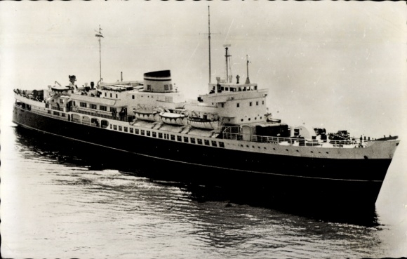 Postcard passenger ship, MS Koningin Emma, Princess Beatrix