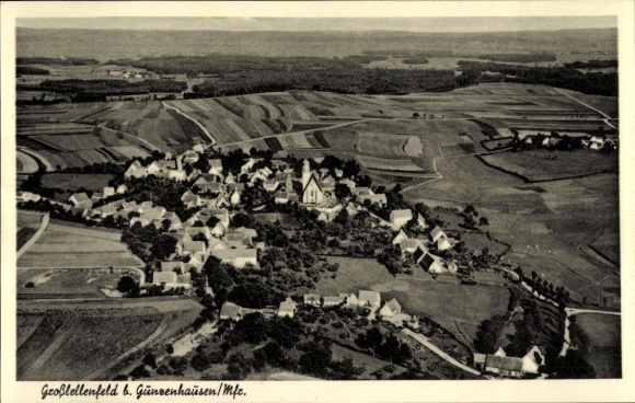 KP Großlellenfeld Lellenfeld Arberg w Bawarii, zdjęcie lotnicze