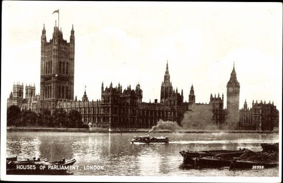 10 alte AK London City England, verschiedene Ansichten