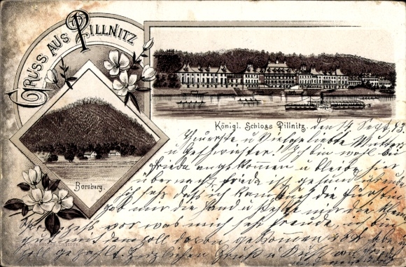 Precursor Chromo-Litho Dresden Pillnitz, Royal Palace