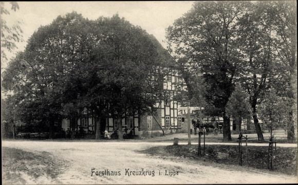 KP Schlangen w Nadrenii Północnej-Westfalii, widok na Forsthaus Kreuzkrug