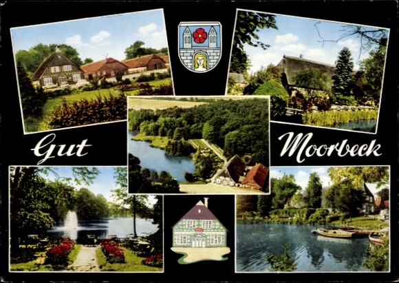 Postcard Moorbek Großenkneten in Oldenburg, Gut Moorbeck, Hotel-Restaurant