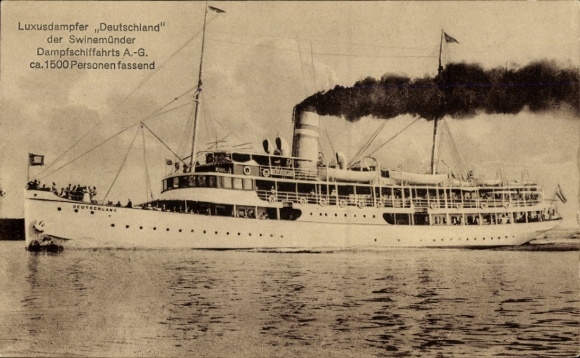 Ak luxe stoomboot Duitsland, Swinemünder Dampfschifffahrtsgesellschaft