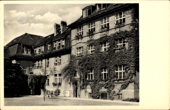 Postcard Plötzky Schönebeck an der Elbe, building