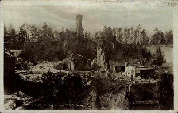 Ak Rochlitz an der Mulde, Rochlitzer Berg, Friedrich August Turm, Ruinen, Wälder, alten Turm, ...