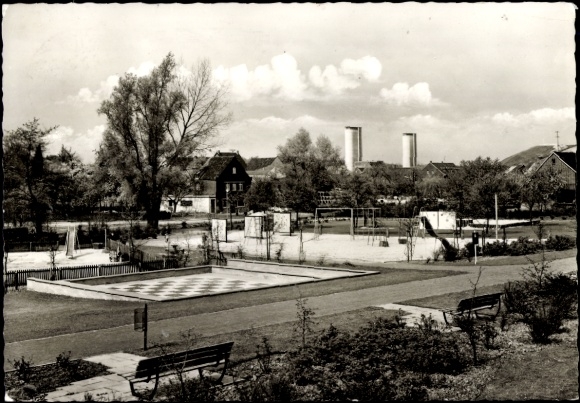 Postcard Ratheim Hückelhoven North Rhine Westphalia, facilities, shaft IV and VI