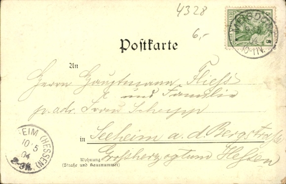 Artist Postcard Bahndorf, Heribert, Falkenstein in the Harz, Falkenstein Castle, Hotel zum Falken