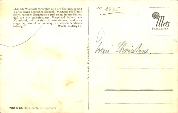 Picture of Donaustauf in the Upper Palatinate, Walhalla near Regensburg, ship
