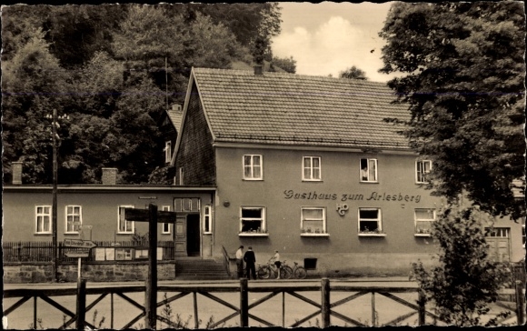 Postcard Geraberg Arlesberg Geratal Thuringia, HO Gaststätte Zum Arlesberg