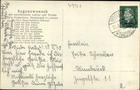 PC Nettelstedt Lübbecke Westfalen, children&#39;s home, Karl Meyer Spelbrink Foundation