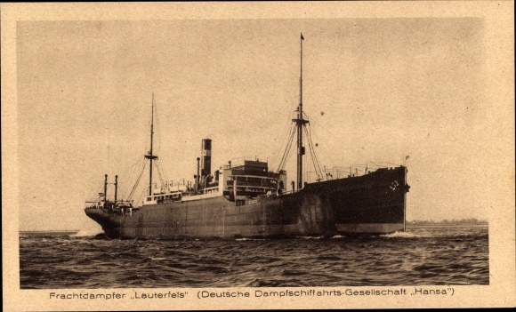 Ak-vrachtstoomboot Lauterfels, Duitse stoomrederij DDG Hansa