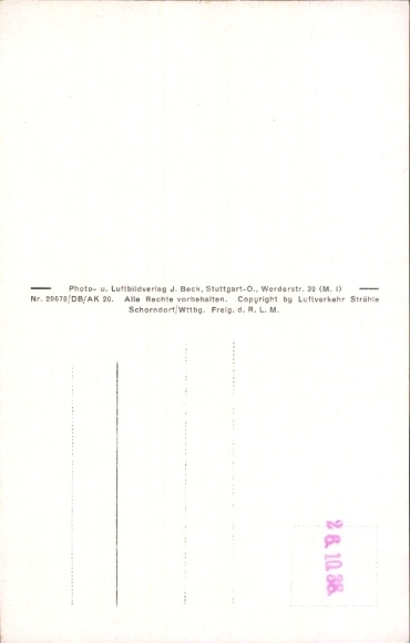 Postcard Würtingen St. Johann Swabian Alb Württemberg, aerial photograph, Gasth. z. Hirsch