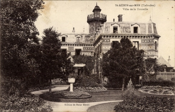 Ak Saint Aubin sur Mer Calvados, Villa de la Tourelle