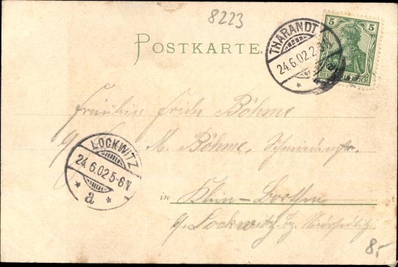 Postcard Noble Krone Klingenberg in the Eastern Ore Mountains, restaurant, pension blessing of God, imit. silk card