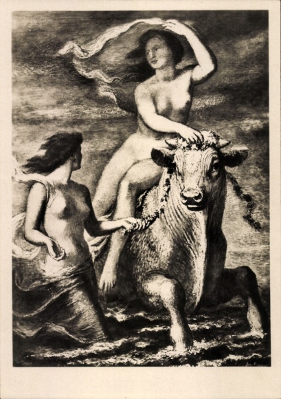Künstler Ak Pieper, Josef, Europa, Frauenakt, HDK 508
