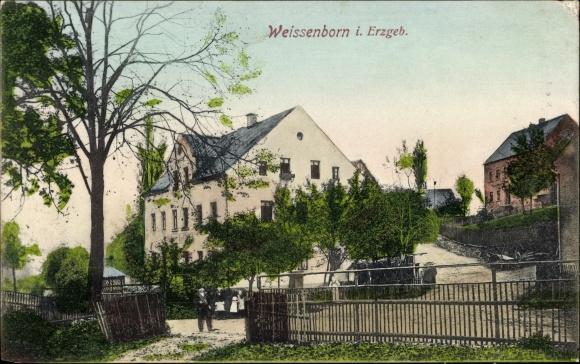PC Weißenborn Erzgebirge, partial view of the village