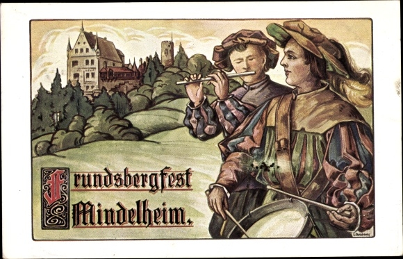 Artist PC Mindelheim in the Unterallgäu, Frundsbergfest 1912