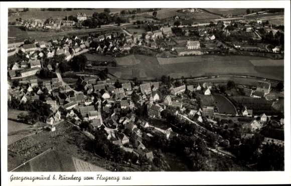 Ak Georgensgmünd in Mittelfranken, Luftaufnahme