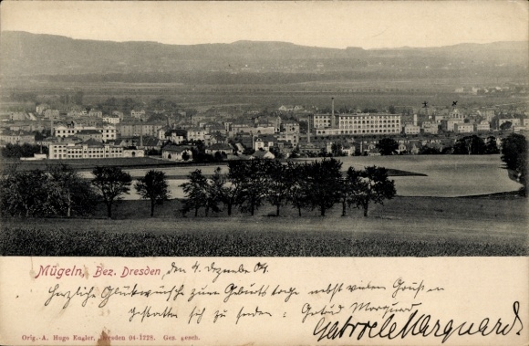 Ak Mügeln Heidenau in Sachsen, Gesamtansicht