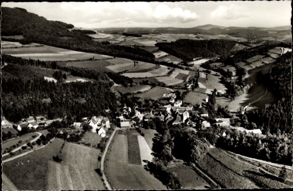 Postcard Titmaringhausen Medebach in Sauerland, House to the Cool Ground, Panorama