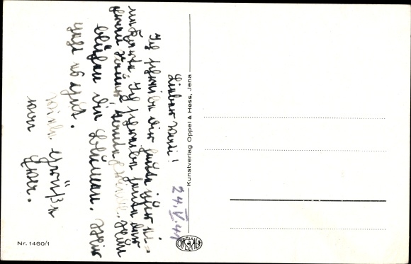 Artist Postcard Baumgarten, F., Humanized in the cooking class, cats, bake