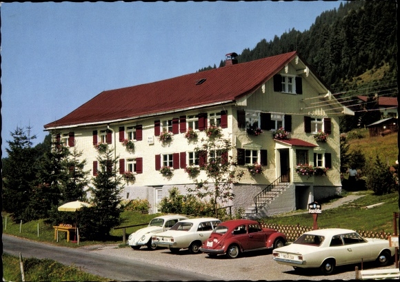 Ansichtkaart Balderschwang in de Allgäu, huis Erika