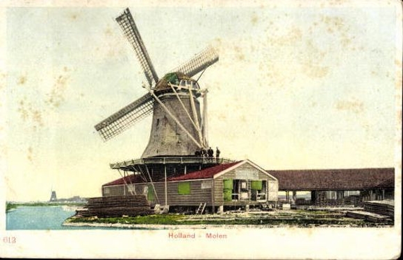 Set von 90 Ansichtskarten Windmühlen Niederlande