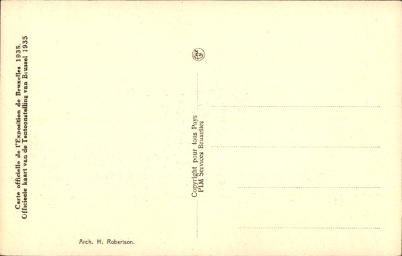KP Bruksela, Wystawa Światowa 1935, Pawilon Angielski, Engelsch Paviljoen