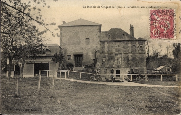 Postcard Villerville Calvados, The Manor of Criqueboeuf