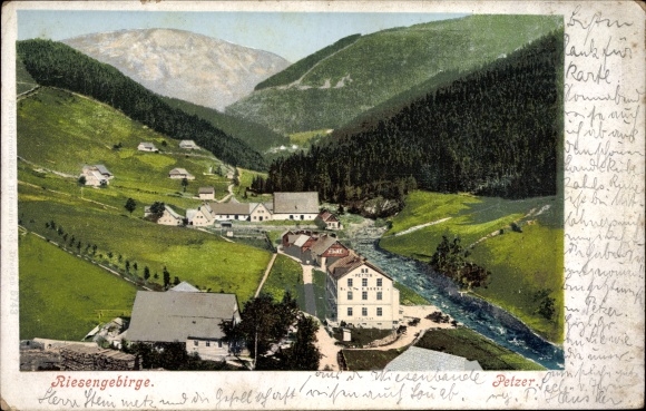 Ak Pec pod Sněžkou Petzer Reg Königgrätz, Panorama