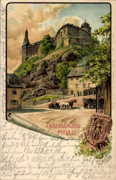 Artist Chromo-Litho Spindler, Erwin, Mylau in Vogtland, Kaiserschloss