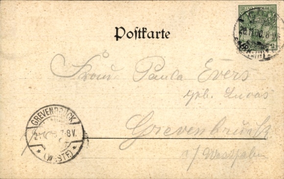 Ak Hohenlind Keulen, Hohenstaufen-Ring, bomen, straat, fontein,