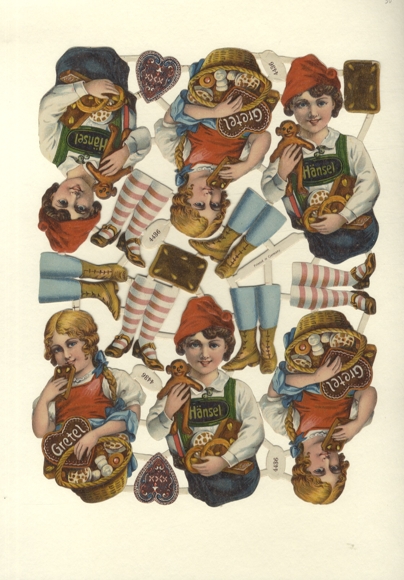 Blok waflowy Jaś i Małgosia, piernikowy, wymiary ok. 32,5 x 24,5 cm