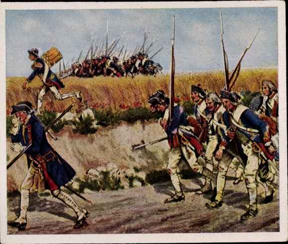 Collection picture pictures of German history, Röchling, Friderizian soldiers 1758
