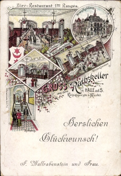 Chromo-Litho Halle an der Saale, Ratskeller, Leipzigerstraße